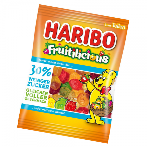 Haribo Fruitilicious 160g | Fruchtgummi | Süßwaren | Nahrungsmittel | P ...